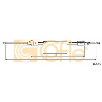 Трос стояночной тормозной системы COFLE 92.10.4706 / 10.4706