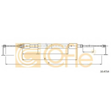 Трос стояночной тормозной системы COFLE 92.10.4714 / 10.4714