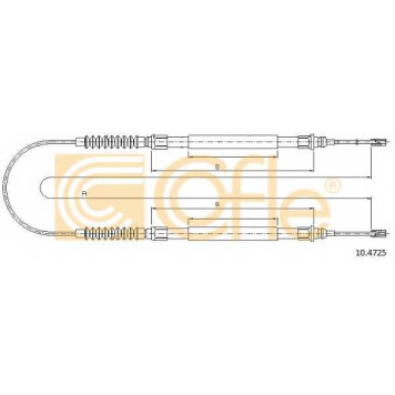 Трос стояночной тормозной системы COFLE 92.10.4725 / 10.4725