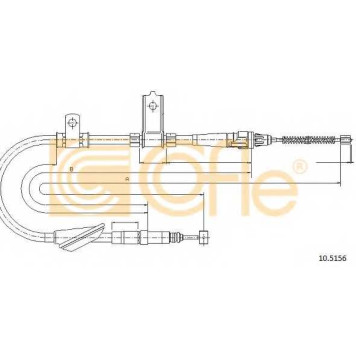 Трос стояночной тормозной системы COFLE 92.10.5156 / 10.5156