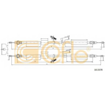 Трос стояночной тормозной системы COFLE 92.10.5370 / 10.5370
