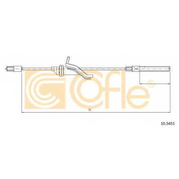 Трос стояночной тормозной системы COFLE 92.10.5451 / 10.5451
