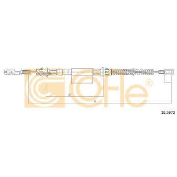 Трос стояночной тормозной системы COFLE 92.10.5972 / 10.5972