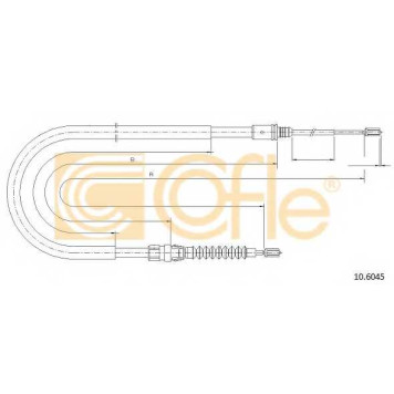 Трос стояночной тормозной системы COFLE 92.10.6045 / 10.6045
