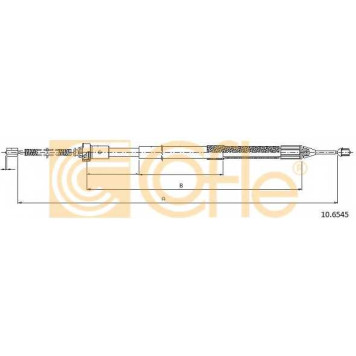 Трос стояночной тормозной системы COFLE 92.10.6545 / 10.6545