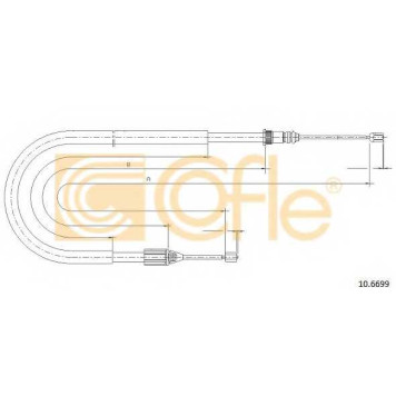 Трос стояночной тормозной системы COFLE 92.10.6699 / 10.6699