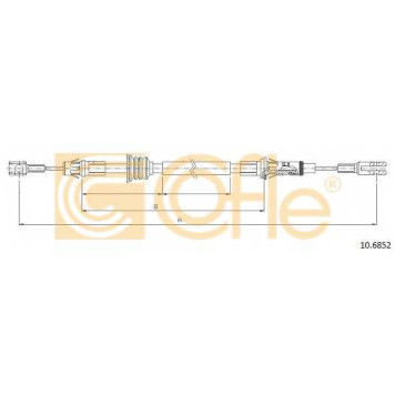 Трос стояночной тормозной системы COFLE 92.10.6852 / 10.6852