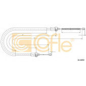 Трос стояночной тормозной системы COFLE 92.10.6890 / 10.6890