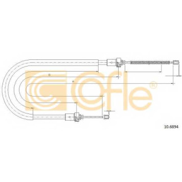 Трос стояночной тормозной системы COFLE 92.10.6894 / 10.6894