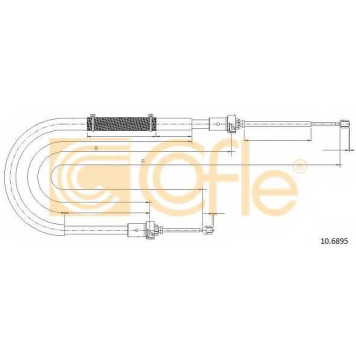 Трос стояночной тормозной системы COFLE 92.10.6895 / 10.6895