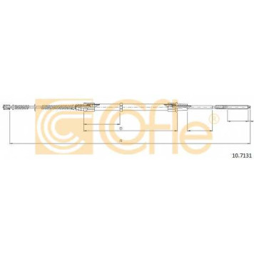 Трос стояночной тормозной системы COFLE 92.10.7131 / 10.7131