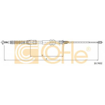 Трос стояночной тормозной системы COFLE 92.10.7432 / 10.7432