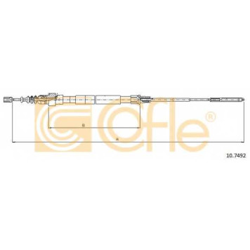 Трос стояночной тормозной системы COFLE 92.10.7492 / 10.7492