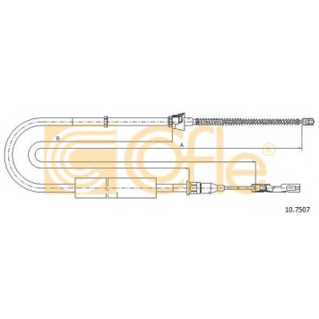 Трос стояночной тормозной системы COFLE 92.10.7507 / 10.7507