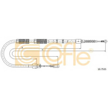 Трос стояночной тормозной системы COFLE 92.10.7535 / 10.7535
