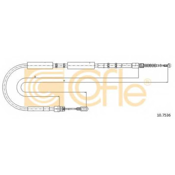Трос стояночной тормозной системы COFLE 92.10.7536 / 10.7536