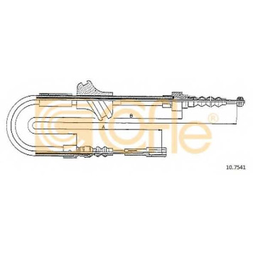 Трос стояночной тормозной системы COFLE 92.10.7541 / 10.7541