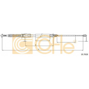 Трос стояночной тормозной системы COFLE 92.10.7628 / 10.7628