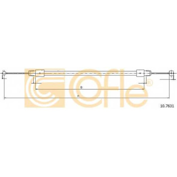 Трос стояночной тормозной системы COFLE 92.10.7631 / 10.7631