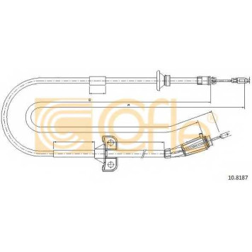 Трос стояночной тормозной системы COFLE 92.10.8187 / 10.8187