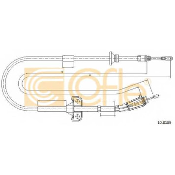 Трос стояночной тормозной системы COFLE 92.10.8189 / 10.8189