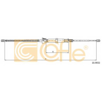Трос стояночной тормозной системы COFLE 92.10.9032 / 10.9032