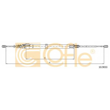 Трос стояночной тормозной системы COFLE 92.10.9033 / 10.9033