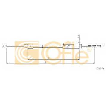 Трос стояночной тормозной системы COFLE 92.10.9326 / 10.9326