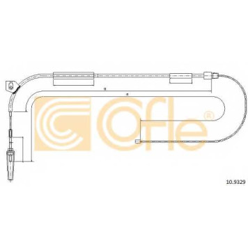 Трос стояночной тормозной системы COFLE 92.10.9329 / 10.9329