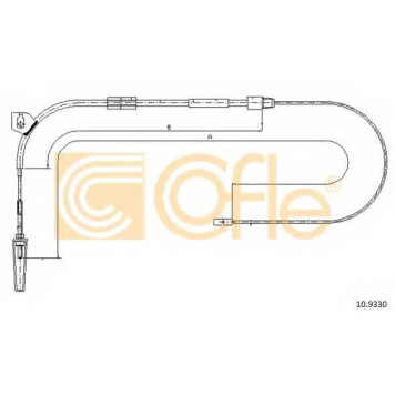 Трос стояночной тормозной системы COFLE 92.10.9330 / 10.9330