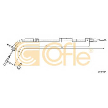 Трос стояночной тормозной системы COFLE 92.10.9334 / 10.9334