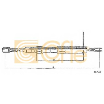Трос стояночной тормозной системы COFLE 92.10.943 / 10.943