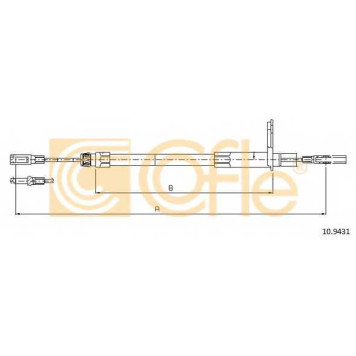 Трос стояночной тормозной системы COFLE 92.10.9431 / 10.9431