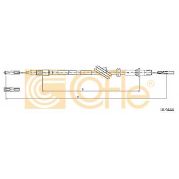 Трос стояночной тормозной системы COFLE 92.10.9444 / 10.9444