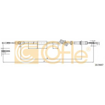 Трос стояночной тормозной системы COFLE 92.10.9447 / 10.9447