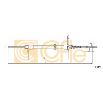 Трос стояночной тормозной системы COFLE 92.10.9453 / 10.9453