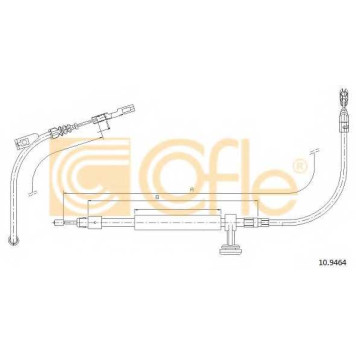 Трос стояночной тормозной системы COFLE 92.10.9464 / 10.9464