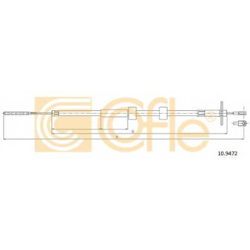 Трос стояночной тормозной системы COFLE 92.10.9472 / 10.9472