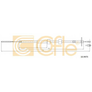 Трос стояночной тормозной системы COFLE 92.10.9473 / 10.9473