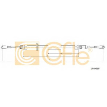 Трос стояночной тормозной системы COFLE 92.10.9830 / 10.9830