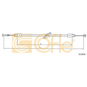 Трос стояночной тормозной системы COFLE 92.10.9834 / 10.9834