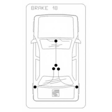 Трос стояночной тормозной системы COFLE 92.10.9873 / 10.9873-1