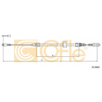 Трос стояночной тормозной системы COFLE 92.10.9883 / 10.9883
