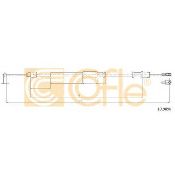 Трос стояночной тормозной системы COFLE 92.10.9890 / 10.9890