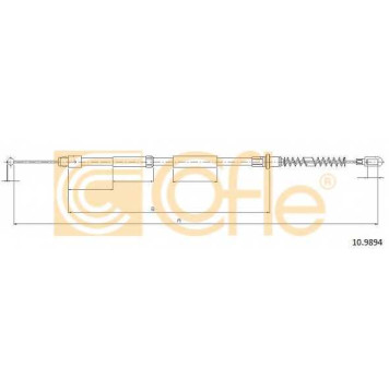 Трос стояночной тормозной системы COFLE 92.10.9894 / 10.9894