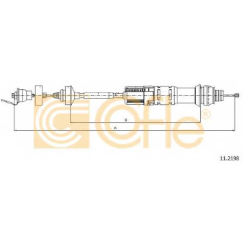 Трос управления сцеплением COFLE 92.11.2198 / 11.2198