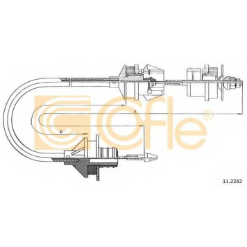 Трос управления сцеплением COFLE 92.11.2242 / 11.2242