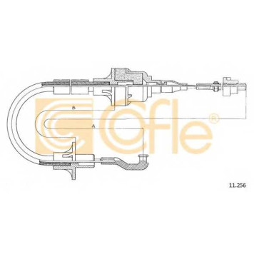 Трос управления сцеплением COFLE 92.11.256 / 11.256