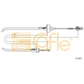 Трос управления сцеплением COFLE 92.11.2871 / 11.2871