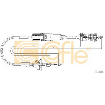 Трос управления сцеплением COFLE 92.11.3264 / 11.3264